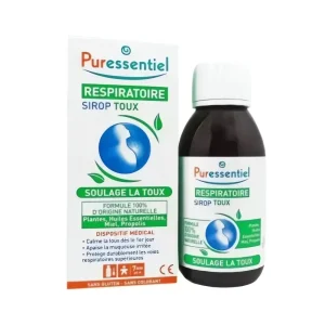 Sirop toux respiratoire 125 ml puressentiel, sirop naturel toux