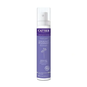 Soin de nuit régénérant bio 50ml Cattier – réparation intense pendant sommeil
