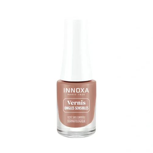Vernis à ongles sensibles brun rose 5 ml Innoxa – Vernis soin naturel couleur élégante Vernis à ongles sensibles brun rose 5 ml Innoxa vernis soin naturel teinte douce