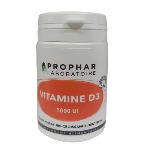 vitamine d3 – 50 gélules Prophar | complément alimentaire pour os et système immunitaire