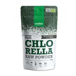 Poudre de Chlorella 200G de Purasana pour usage alimentaire naturel