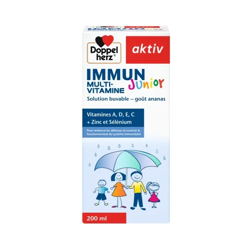 Aktiv Immun Junior 200 ml Doppelherz Flacon 200 ml Doppelherz Immun Junior Multivitamine