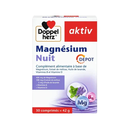 Aktiv Magnésium Nuit 30 comp Doppelherz Comprimés Aktiv Magnésium Nuit 30 unités Doppelherz