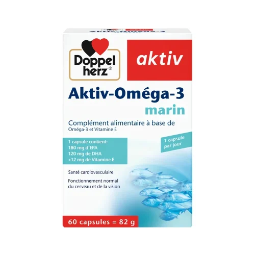 Aktiv Oméga 3 Marin 60 gél Doppelherz GélulesDoppelherz Aktiv Oméga 3 Marin 60 unités