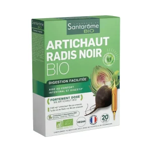 Boîte de 20 ampoules santarome artichaut radis noir