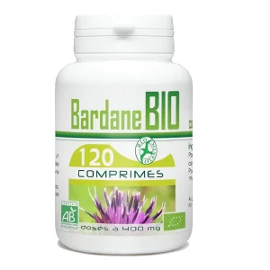 bardane, 400 mg 120 comprimés GPH, complément alimentaire naturel, peau nette et détoxification