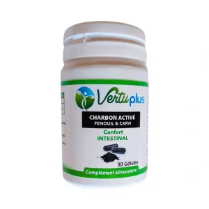 Charbon activé 30 Gél Vertuplus,charbon activé 30 gélules vertuplus