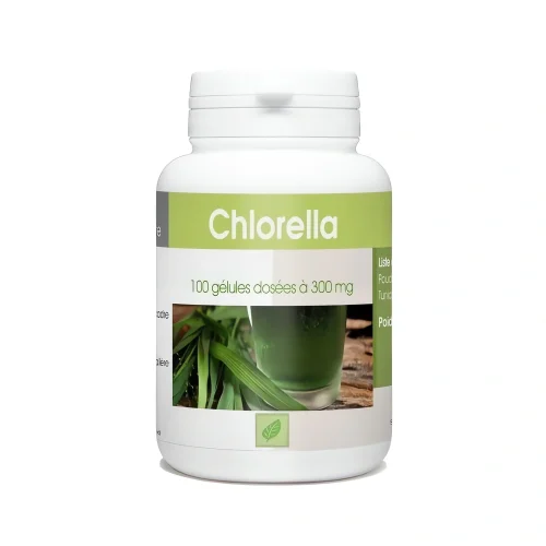 Chlorella 300 mg 100 gélules GPH complément alimentaire détoxifiant chlorella 300 mg 100 gélules GPH complément alimentaire énergie