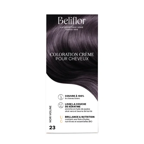 Coloration noir violine 120 ml Beliflor Maroc