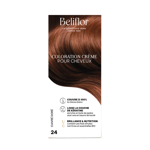 Coloration cuivré doré 120 ml Beliflor Maroc