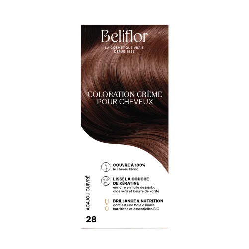 Coloration acajou cuivré 120 ml Beliflor Maroc
