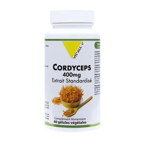 Cordyceps – 60 gélules – Vit’all+ Cordyceps en gélules, boîte de 60 unités – Vit’all+