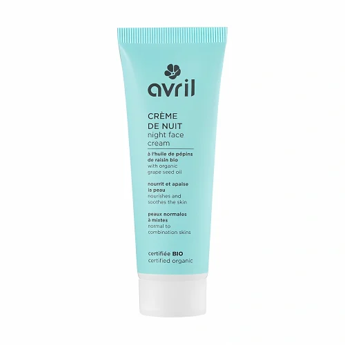 crème de nuit peaux normales & mixtes bio 50 ml Avril soin réparateur