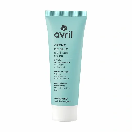 crème de nuit peaux sèches & sensibles bio 50 ml Avril soin apaisant