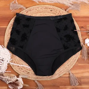 Culotte menstruelle Ania Haute – Flux Medium – Hurya – coton confort