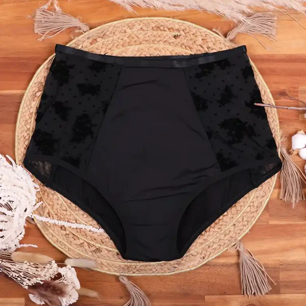 Culotte menstruelle Ania Haute – Flux Medium – Hurya – coton confort