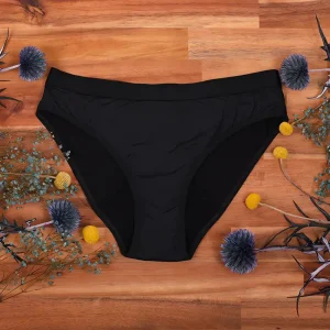 Culotte menstruelle Siline Noir – Flux abondant – Hurya – matière douce