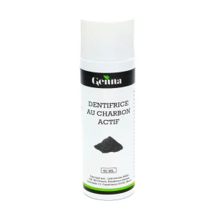 Dentifrice charbon 60 ml Genna pour hygiène bucco-dentaire