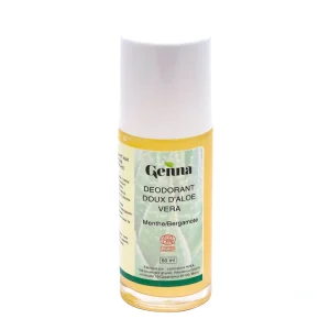 Déodorant Aloe vera bergamote menthe 50 ml Genna, parfum frais naturel