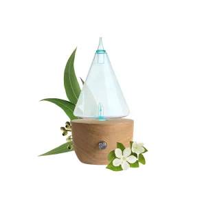 Diffuseur nébulisation bois iconic puressentiel, diffuseur nébulisation bois