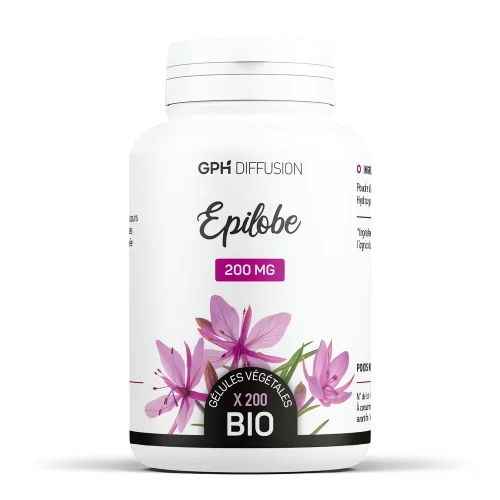 Épilobe GPH – Complément alimentaire à base de plante – 200 gélules épilobe 200 mg 200 gélules GPH complément alimentaire prostate