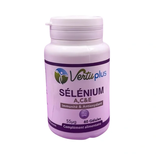 Gel de sélénium A C E 60 Gél Vertuplus,gel de sélénium a c e 60 gélules vertuplus