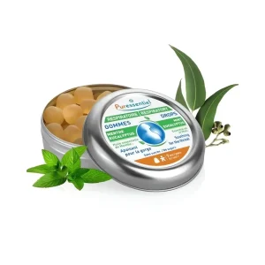 Gommes menthe-eucalyptus respiratoire 45 g puressentiel, gommes mentholées