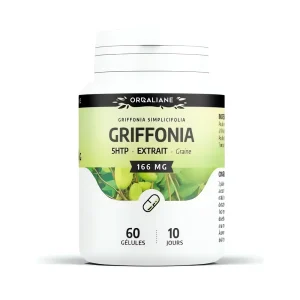 griffonia de 5-htp 166 mg 60 gélules GPH complément alimentaire naturel