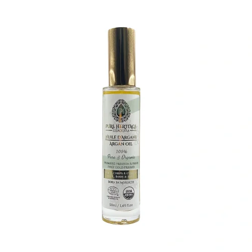 Huile d'argan cosmétique – 50 ml – Pure Heritage Essaouira, huile nourrissante et naturelle