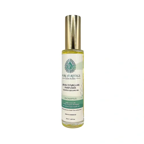 Huile d'argane eucalyptus – 50 ml – Pure Heritage Essaouira, huile essentielle naturelle bio