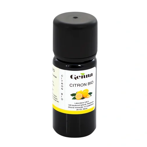 Huile essentielle Citron 10 ml – Genna Huile essentielle Citron 10 ml Genna, naturelle et bio, notes fraîches et aromatiques