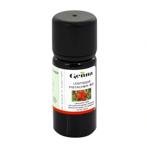 Flacon 10 ml d’huile essentielle Lentisque pistachier Genna, naturelle et bio