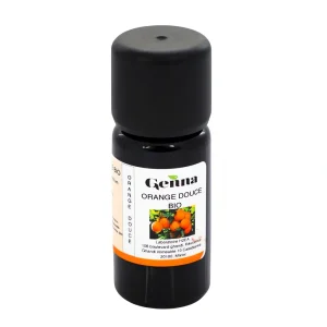 Flacon 10 ml d’huile essentielle Orange Douce Genna, naturelle et bio, adaptée aux routines maison