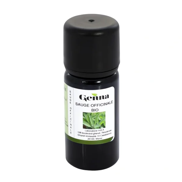 Huile essentielle Sauge officinale 10 ml Genna, flacon naturel pour routines quotidiennes