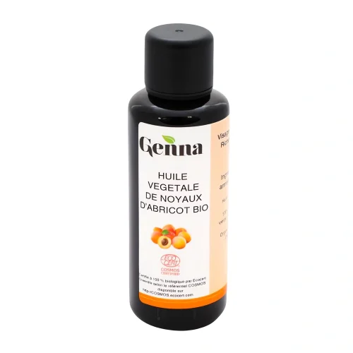 Huile Végétale Abricot Bio 50 ml – Genna Huile végétale abricot bio 50 ml Genna flacon cosmétique naturel