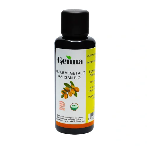 Huile végétale Argan 50 ml Genna Huile végétale Argan 50 ml Genna, naturelle et pure, soin quotidien peau et cheveux