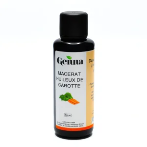 Huile végétale carotte bio 50 ml Genna macérat usage cosmétique