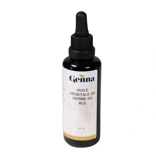 Huile végétale germe de blé 50 ml Genna flacon usage cosmétique