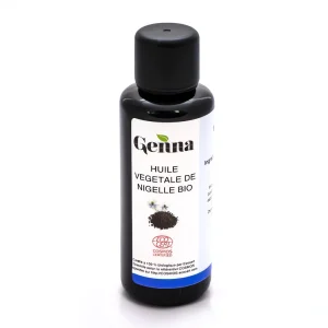 Huile végétale nigelle bio 50 ml Genna flacon usage cosmétique