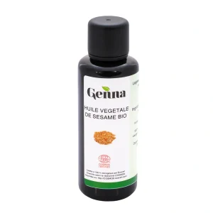 Huile végétale sésame bio 50 ml Genna flacon cosmétique naturel