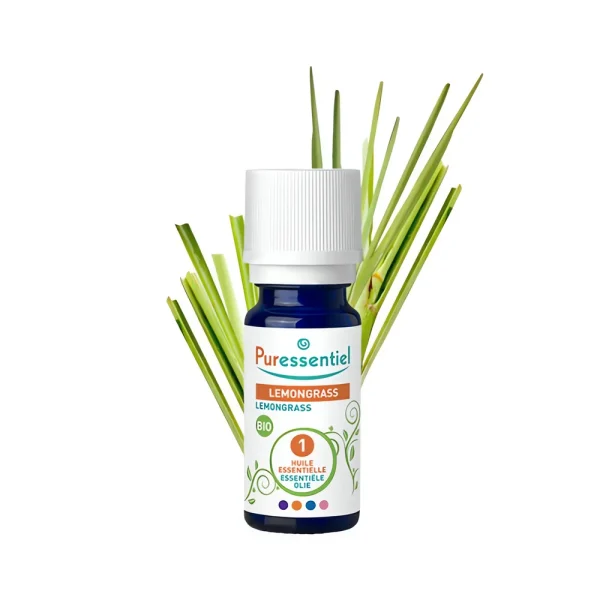 Huile essentielle Lemongrass bio 10 ml puressentiel, huile essentielle citronnelle bio