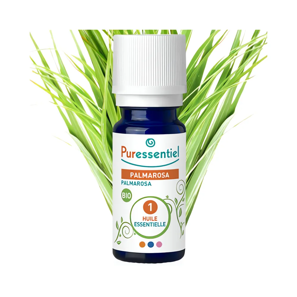 Palmarosa Partie aérienne BIO - Huiles essentielles pour diffusion - 10ml