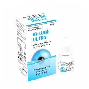 Io-Lube Ultra Collyre 10ml Synergia,collyre naturel bio hygiène oculaire