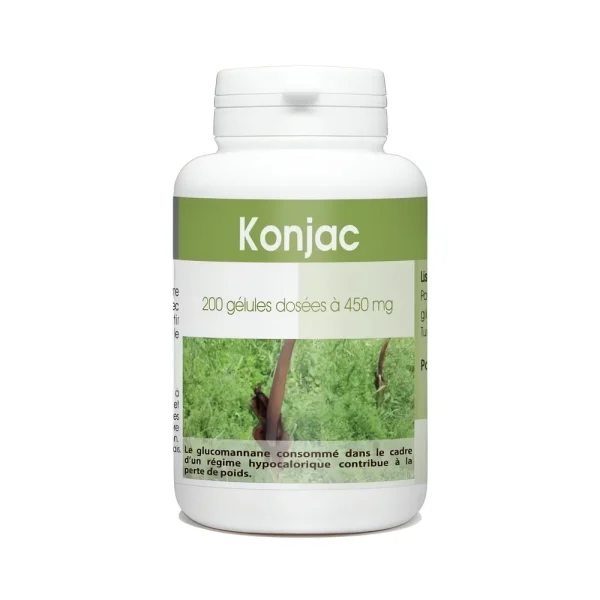 konjac 450 mg 200 gélules GPH complément alimentaire minceur
