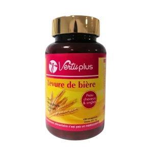 Levure de bière 400mg 400cp Vertuplus,levure de bière 400mg 400 capsules vertuplus