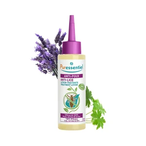 lotion traitante anti-poux 100 ml puressentiel, lotion anti-poux