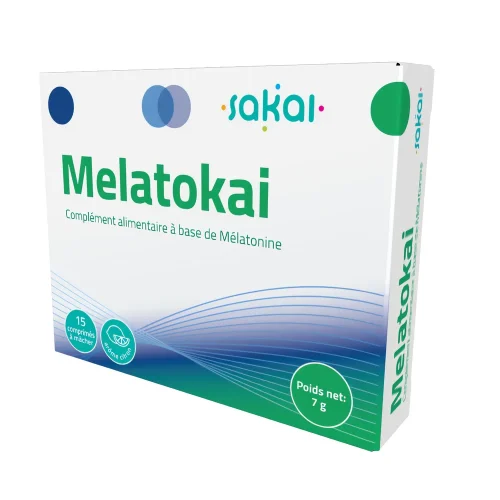 Melatokai 15 comprimés Synergia,complément naturel bio rituel du soir