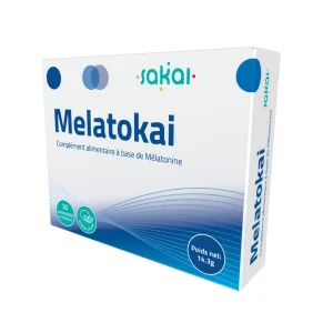 Melatokai 30 comprimés Synergia,complément bio prolongé sommeil naturel