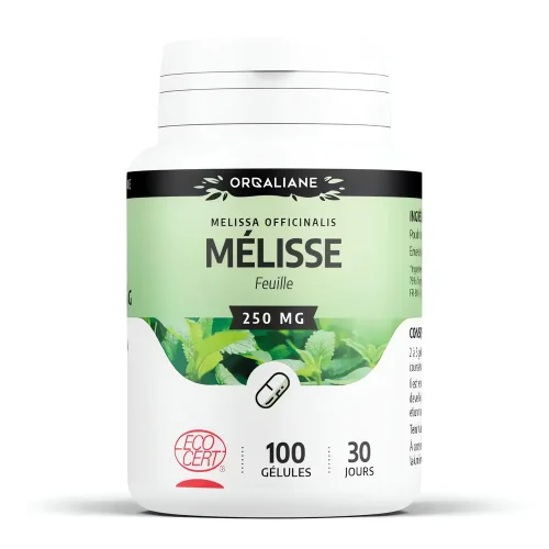 Mélisse 250 mg 100 gélules GPH complément alimentaire relaxation mélisse 250 mg 100 gélules GPH complément alimentaire relaxation