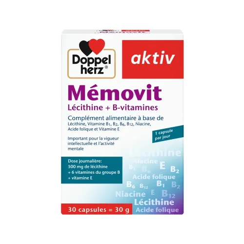 Mémovit 30 gél Doppelherz Boîte de 30 gélules Mémovit Doppelherz 30 g